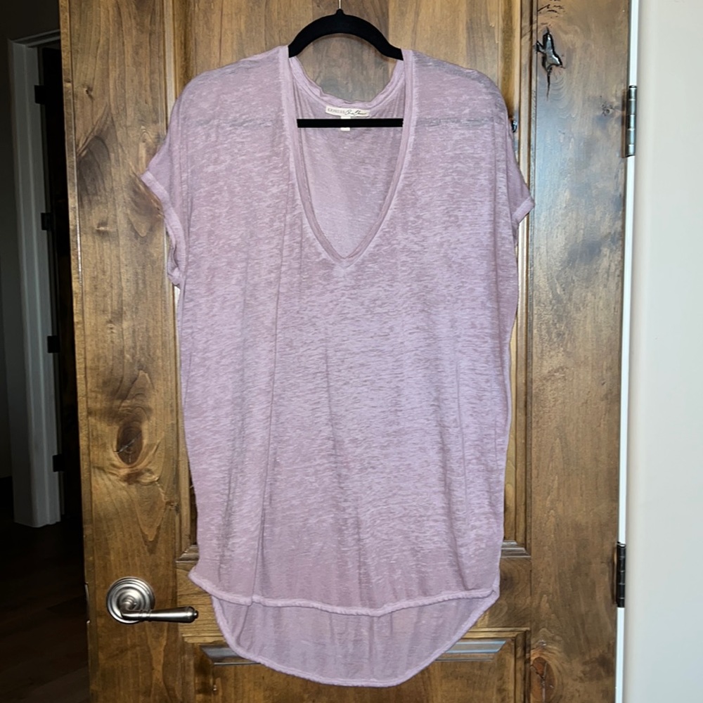 Express OneEleven Distressed Oversized Tee